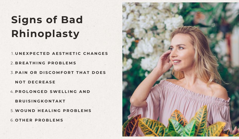Signs of Bad Rhinoplasty Signs of Bad Rhinoplasty