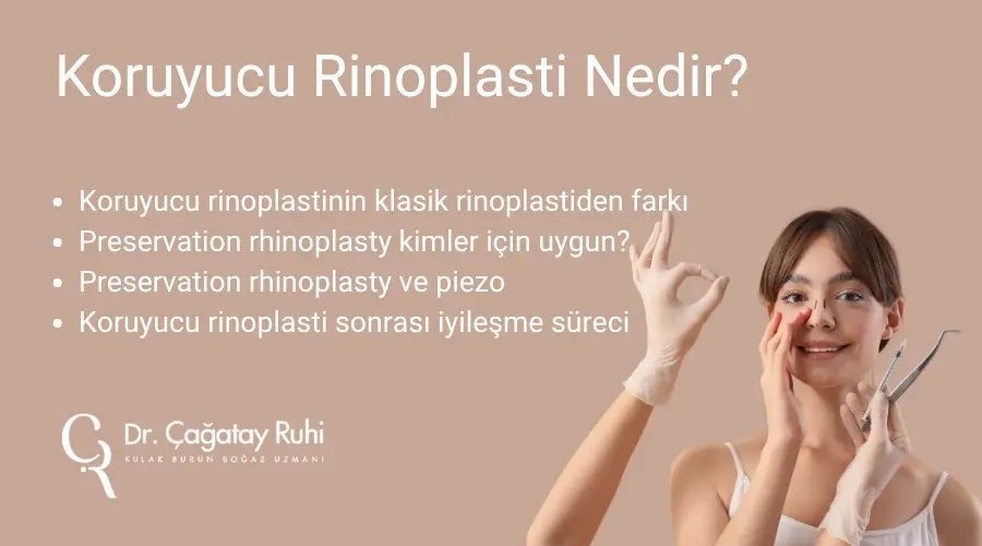 Koruyucu Rinoplasti (Preservation Rhinoplasty) Nedir? - Op. Dr. Çağatay Ruhi İstanbul