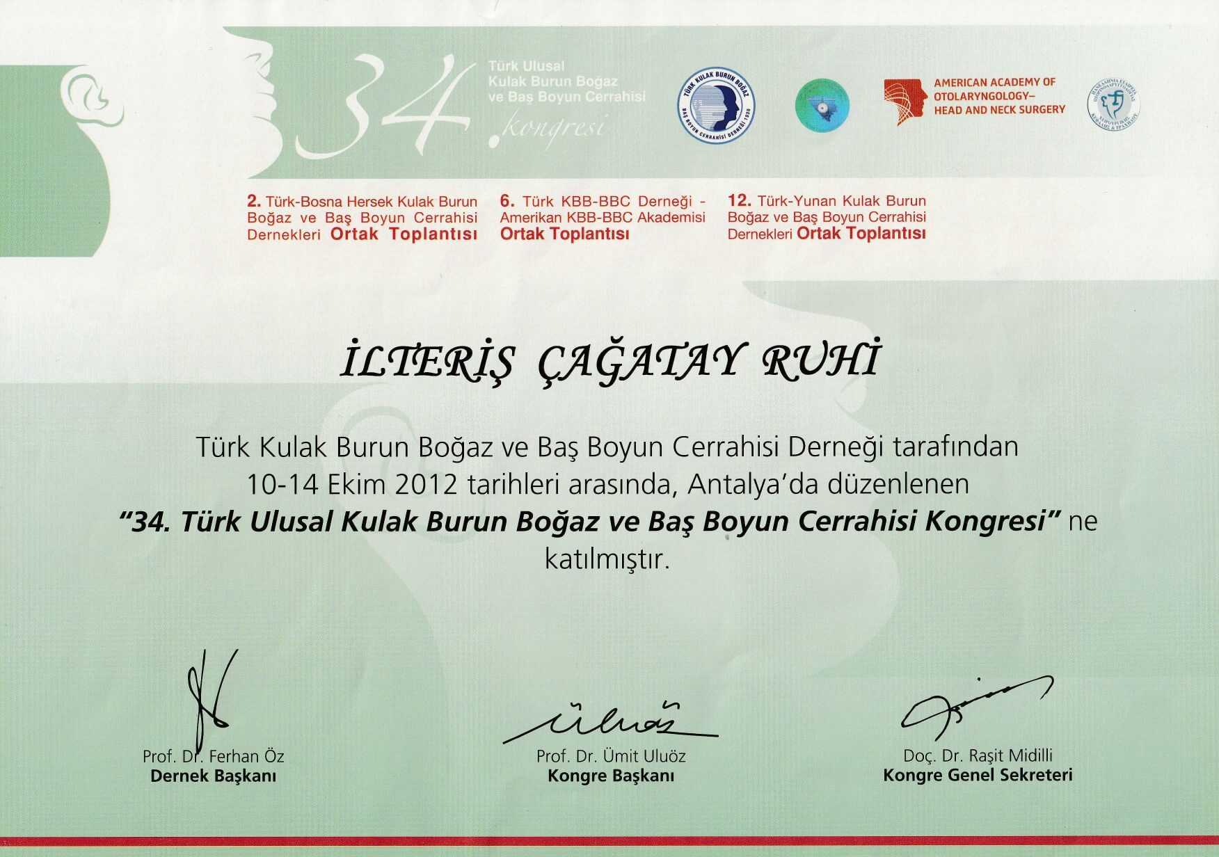 Türk Ulusal KBB Cerrahi Kongresi
